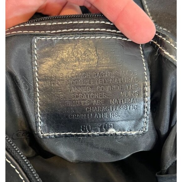 Coach Legacy Slim Duffle Signature Monogram Black Canvas Adjustable Shoulder Bag - Picture 6 of 10